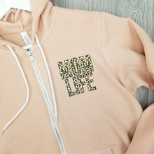 Load image into Gallery viewer, Leopard Mom Life • Peach Zip-Up
