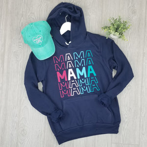 Colorful Mama Navy Hoodie