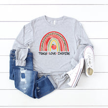 Load image into Gallery viewer, Teach Love Inspire Rainbow • Long Sleeve

