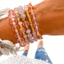 Load image into Gallery viewer, Pink Lace Bracelet Stack
