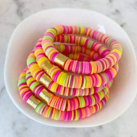 Neon Rainbow Color Pop Bracelet