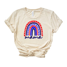 Load image into Gallery viewer, 4th Of July Mama Rainbow Tee
