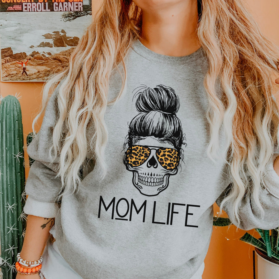 Skull Mom Life Sweatshirt