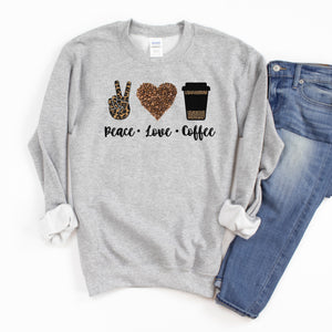 Peace Love and Coffee • Sweatshirt