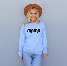 Load image into Gallery viewer, Groovy Mama • Sweatshirt Light Blue
