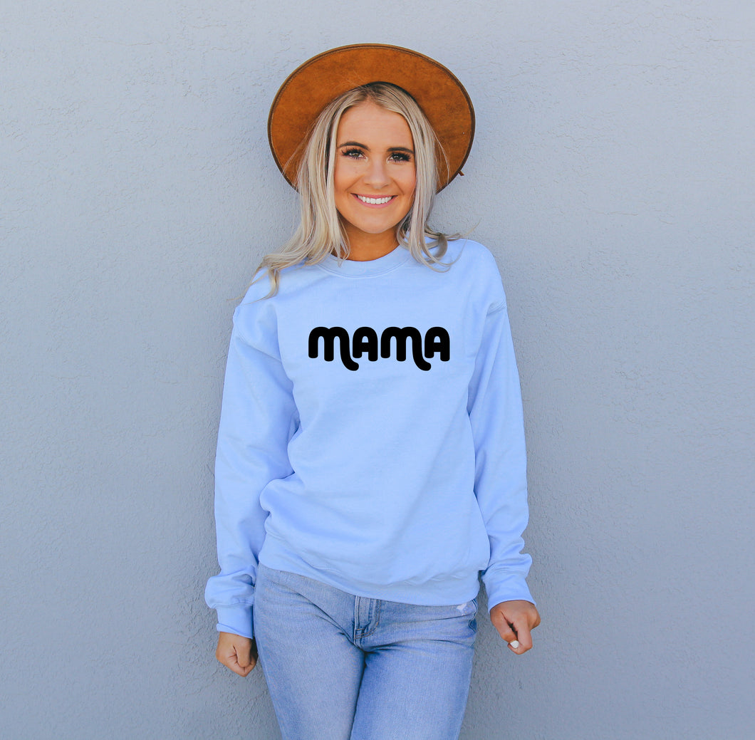 Groovy Mama • Sweatshirt Light Blue
