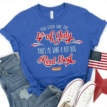 Load image into Gallery viewer, 4th of July • Hot Dog Tee
