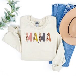 Mama Colorful Leopard Sweatshirt • More Colors