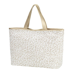 Ally Tote Natural Leopard