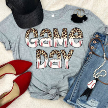 Load image into Gallery viewer, Game Day Baseball Tee • Light Gray
