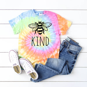 Bee Kind • Tie Dye Short Sleeve