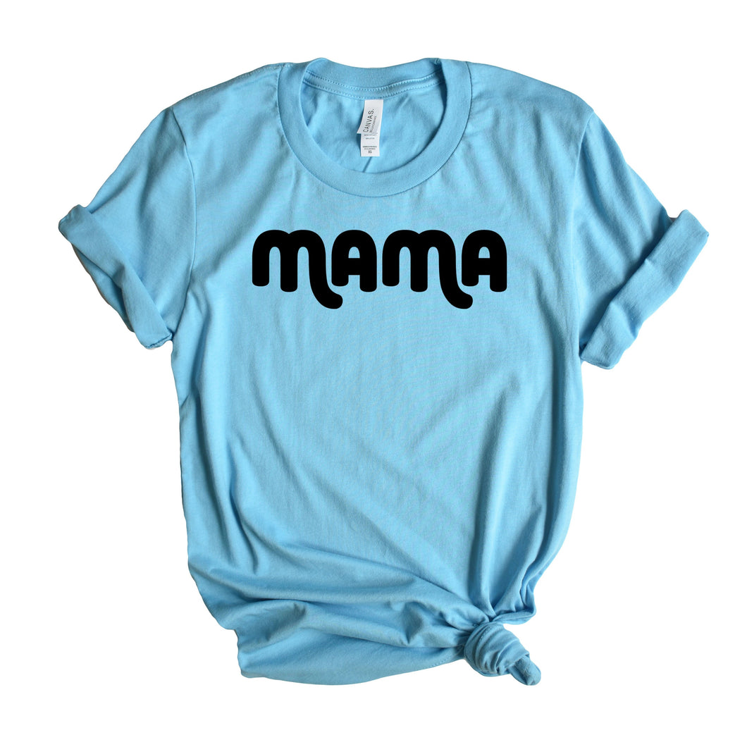 Mama Tee Groovy Font • Short Sleeve