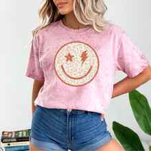 Load image into Gallery viewer, Smiley Face Colorblast Tee - Clay
