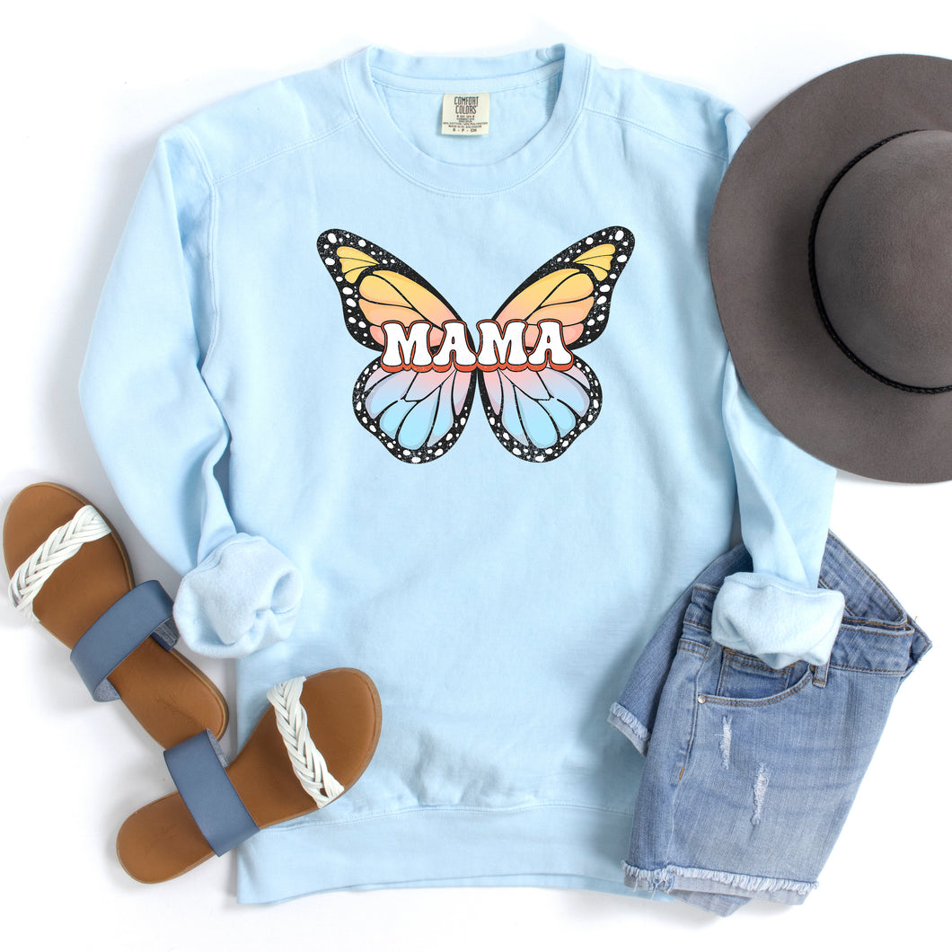 Mama Butterfly Sweatshirt • Chambray