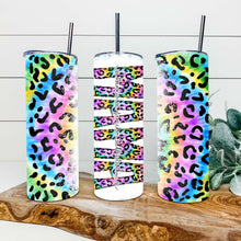 Load image into Gallery viewer, Personalized Colorful Leopard Tumbler
