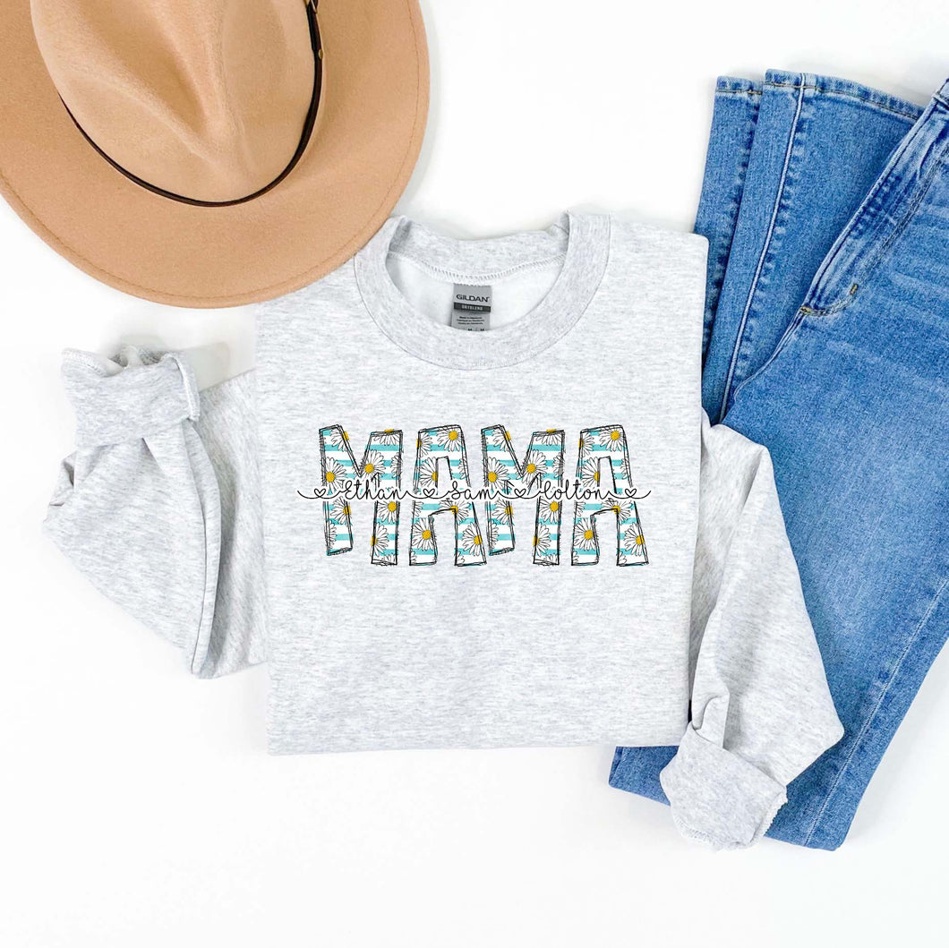 Personalized Daisy Mama Sweatshirt