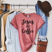 Load image into Gallery viewer, Jesus and Coffee • Tee • More Colors
