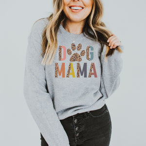 Dog Mama Colorful Leopard • Sweatshirt • More Colors