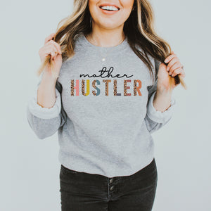 Mother Hustler Colorful Leopard  Sweatshirt• More Colors
