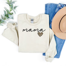 Load image into Gallery viewer, Mama Leopard Heart • Sweatshirt • More Colors
