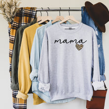 Load image into Gallery viewer, Mama Leopard Heart • Sweatshirt • More Colors
