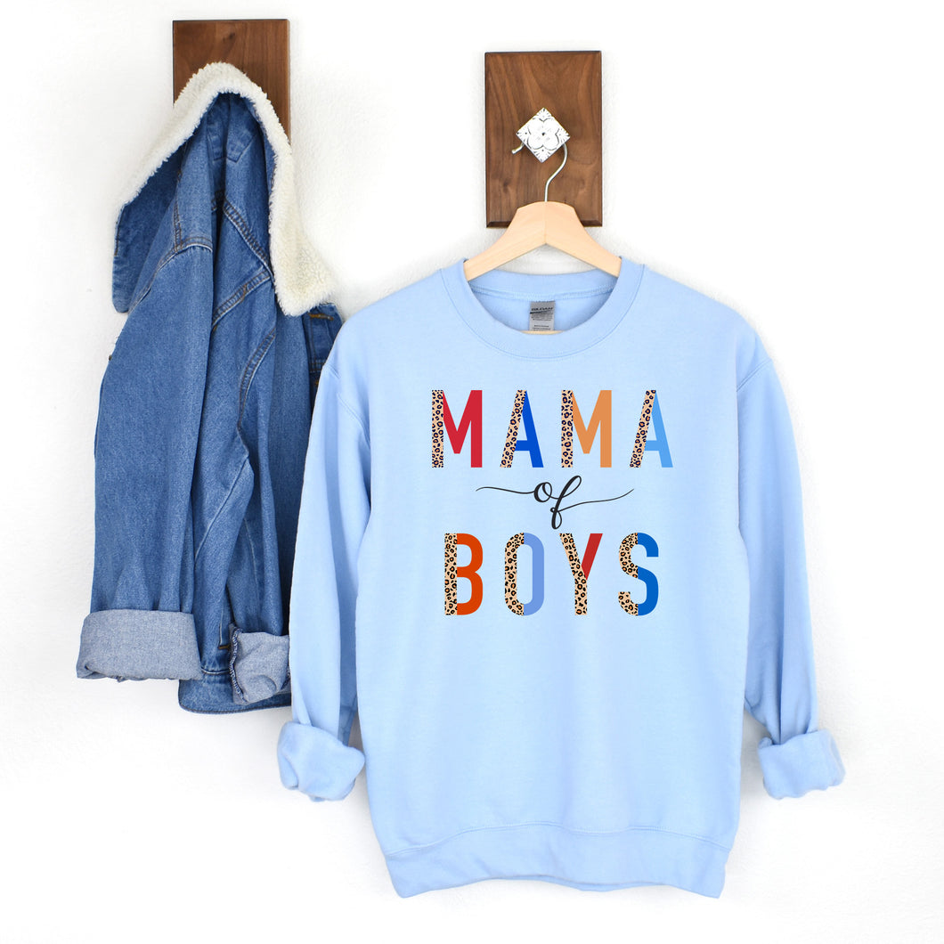 Mama Of Boys Sweatshirt • Light Blue