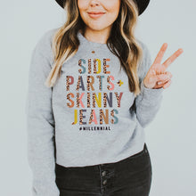 Load image into Gallery viewer, Side Part and Skinny Jeans Colorful Leopard Sweatshirt • More Colors
