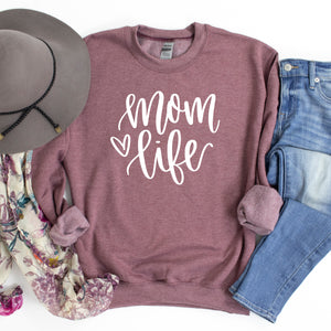 Mom Life Heart Sweatshirt • More Colors