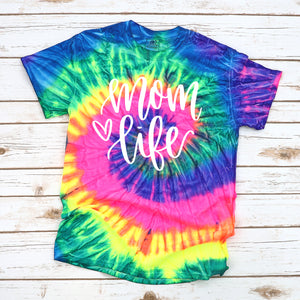 Mom Life Tie Dye Tee