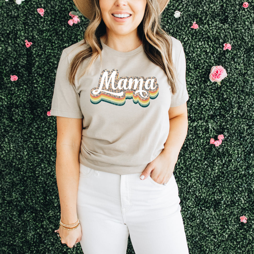 Retro Mama Print Shirt
