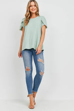 Load image into Gallery viewer, Olivia Pom Pom Top -Sage
